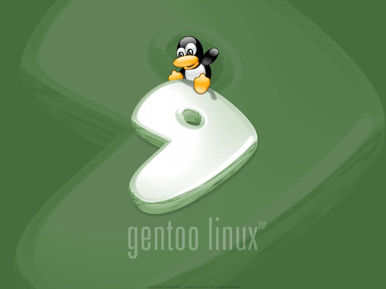 thumbnail of "Gentoo Tux (Dark Green)"