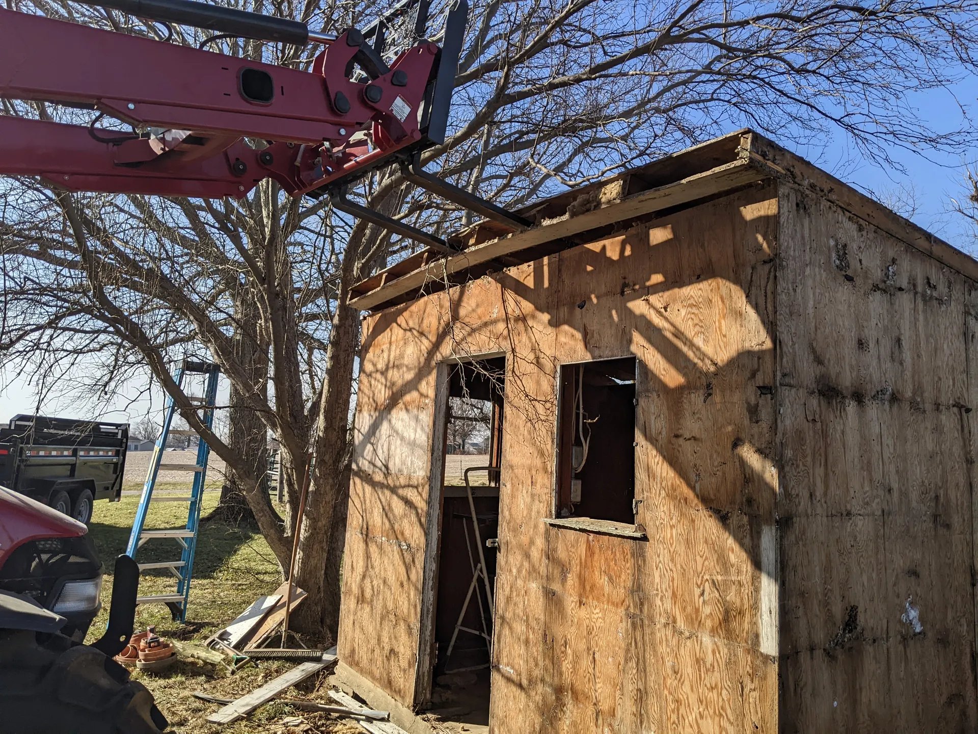 Deconstruction of the old shed