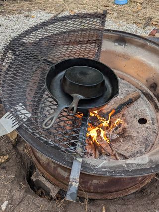 thumbnail of post Wheel rim modular firepit and grill