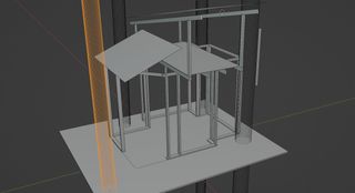3D mock up of treehouse cabin
